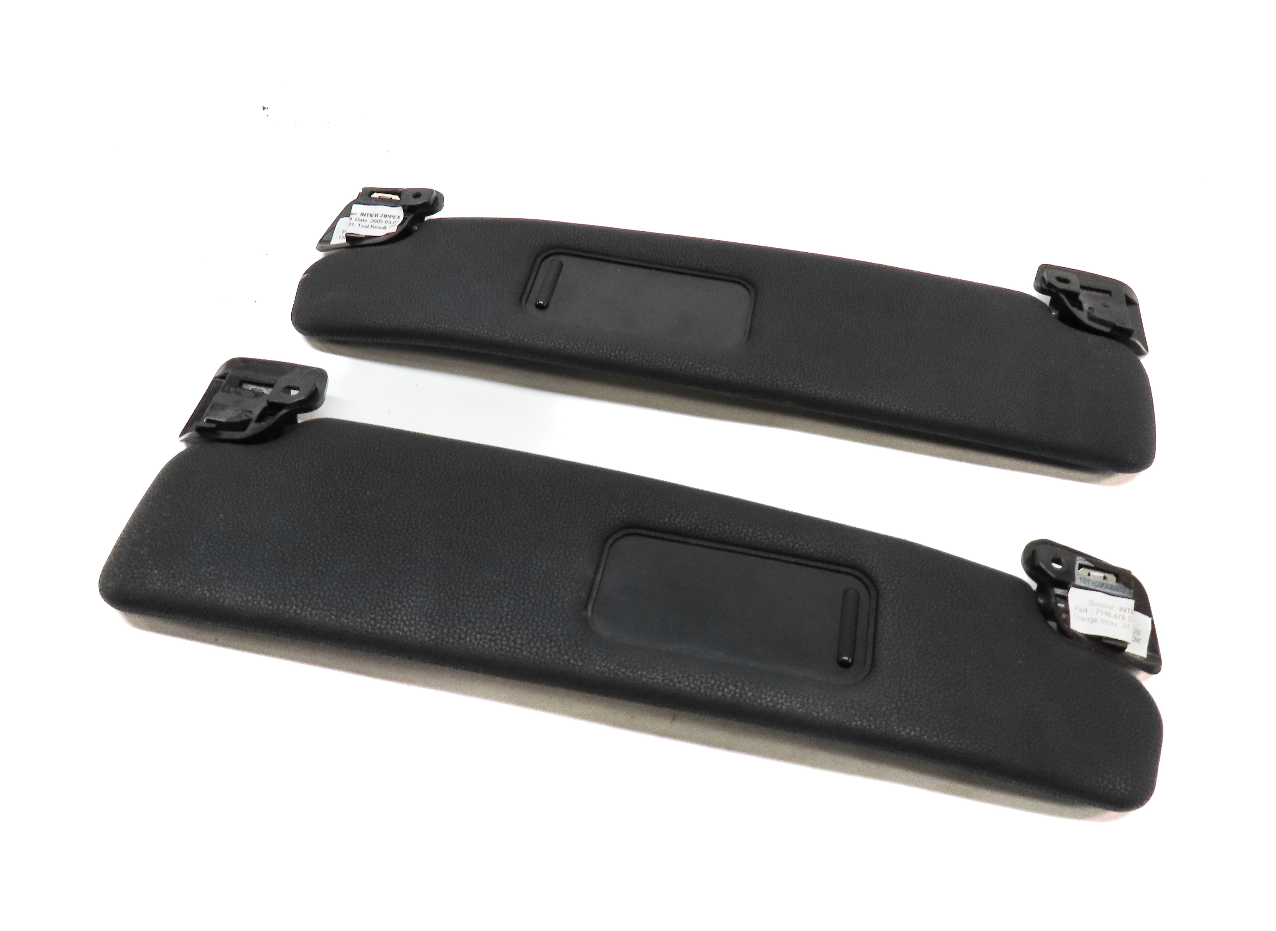 2003-2008 BMW Z4 (E85) FRONT LEFT & RIGHT SUN VISOR SUNVISOR SET (BLACK) — exact item pictured